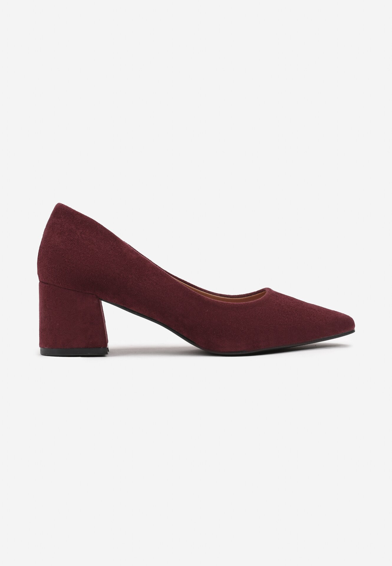 vices Pantofi eleganți Clasici Bordo cu branț din piele Valaria
