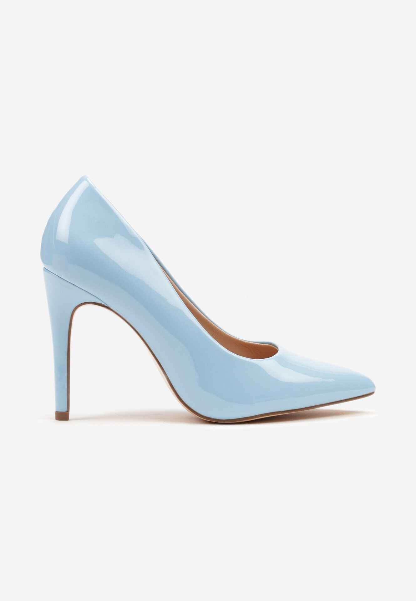 vices Pantofi stiletto Albastre Clasice Lăcuite cu Branț din Piele Soinna