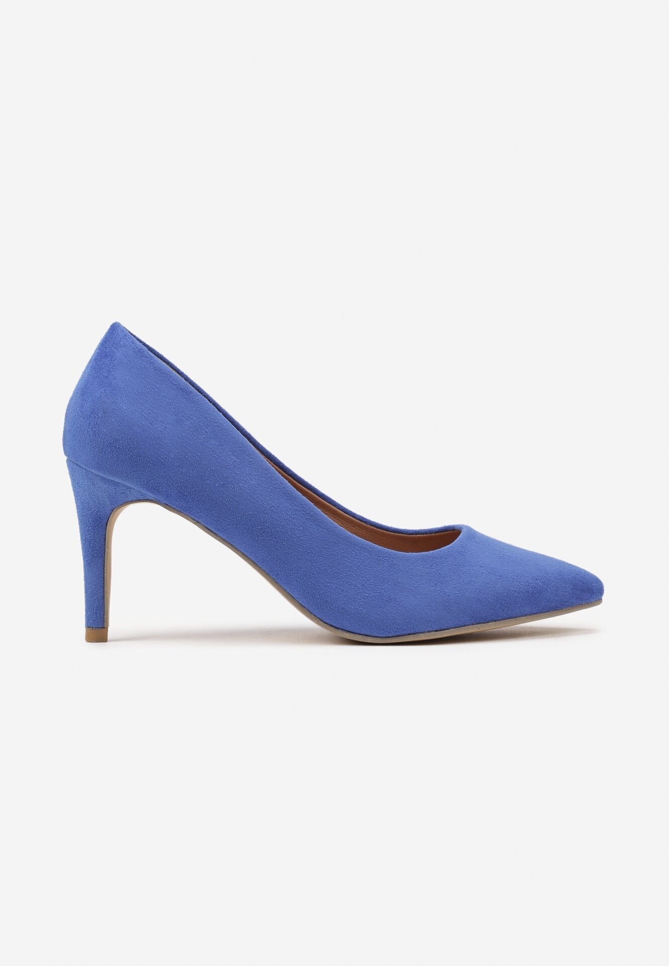 vices Pantofi stiletto albaștri cu branț din piele Cleliae