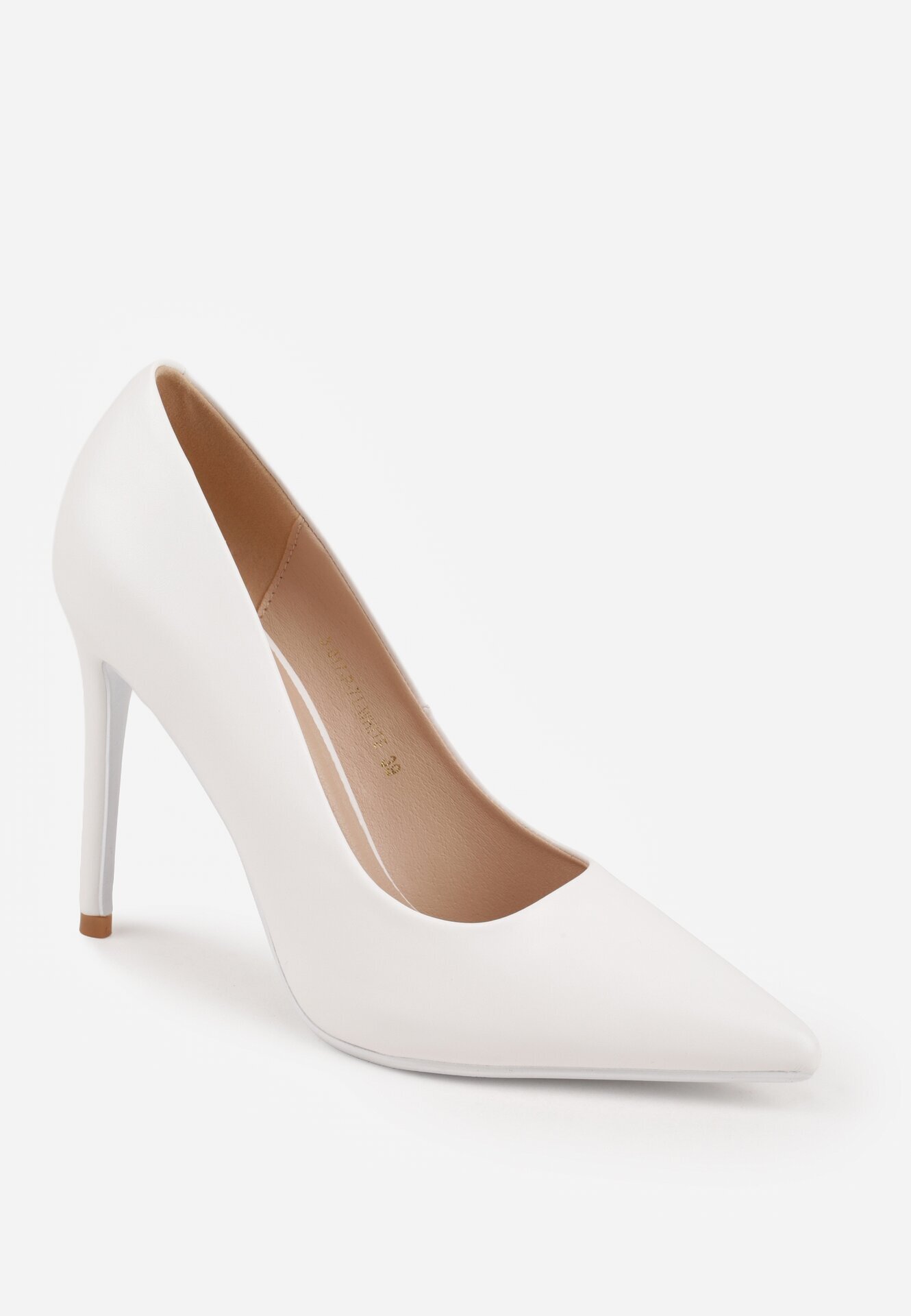 vices Pantofi stiletto Albi Clasici cu Finisaj Neted Selimya