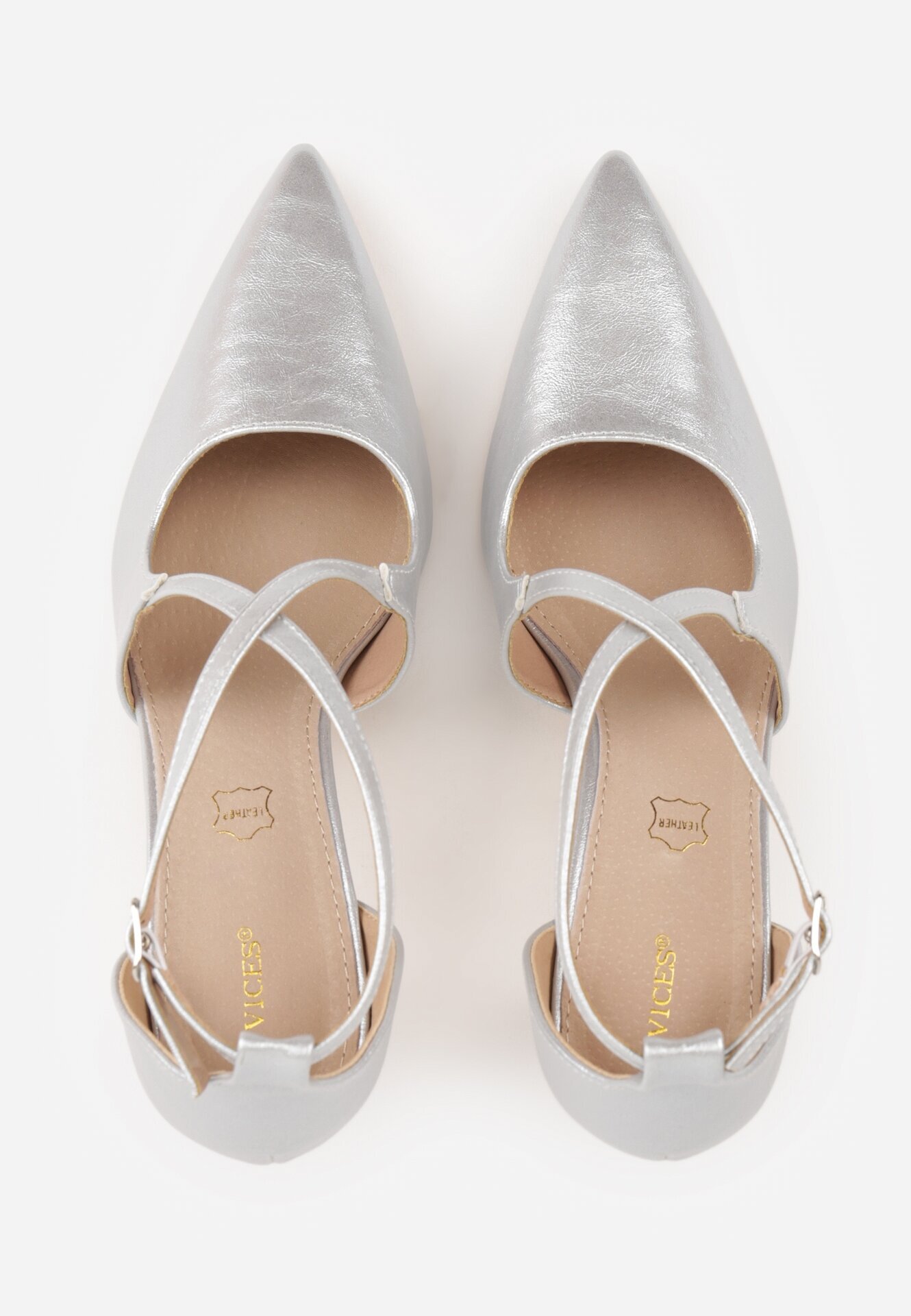 vices Pantofi stiletto Argintii