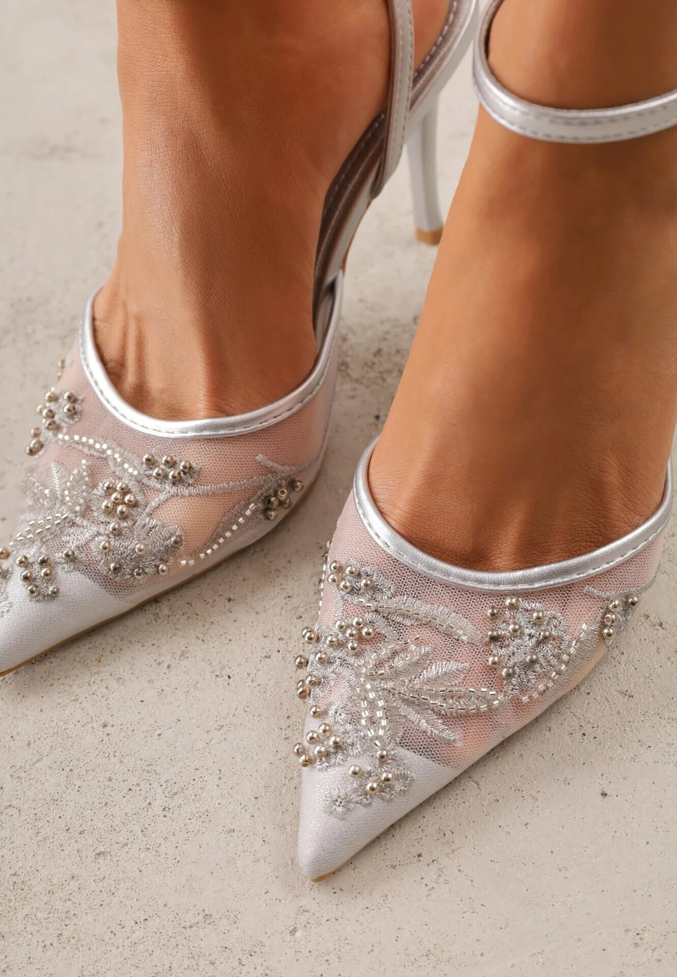 vices Pantofi stiletto Argintii