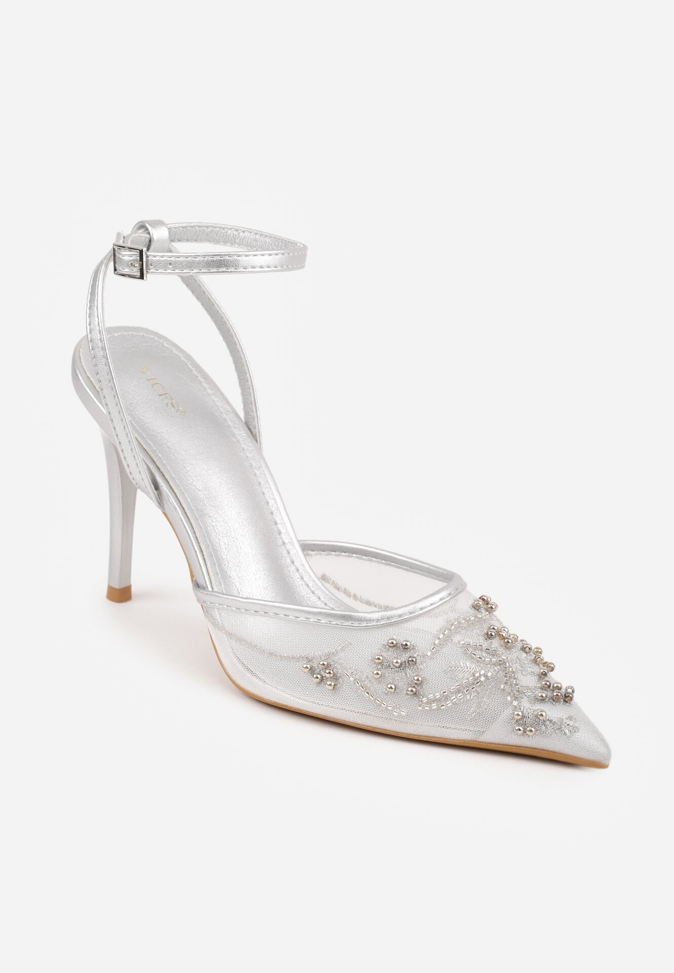vices Pantofi stiletto Argintii