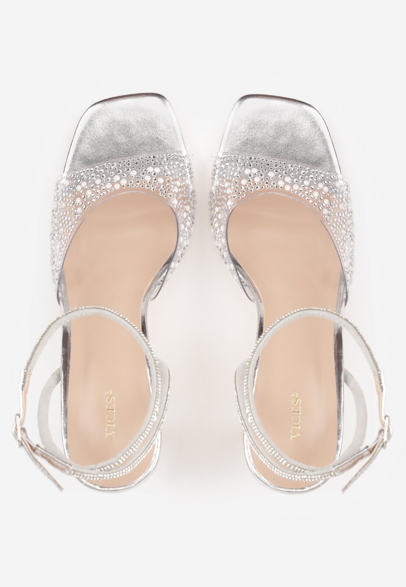vices Pantofi stiletto Argintii