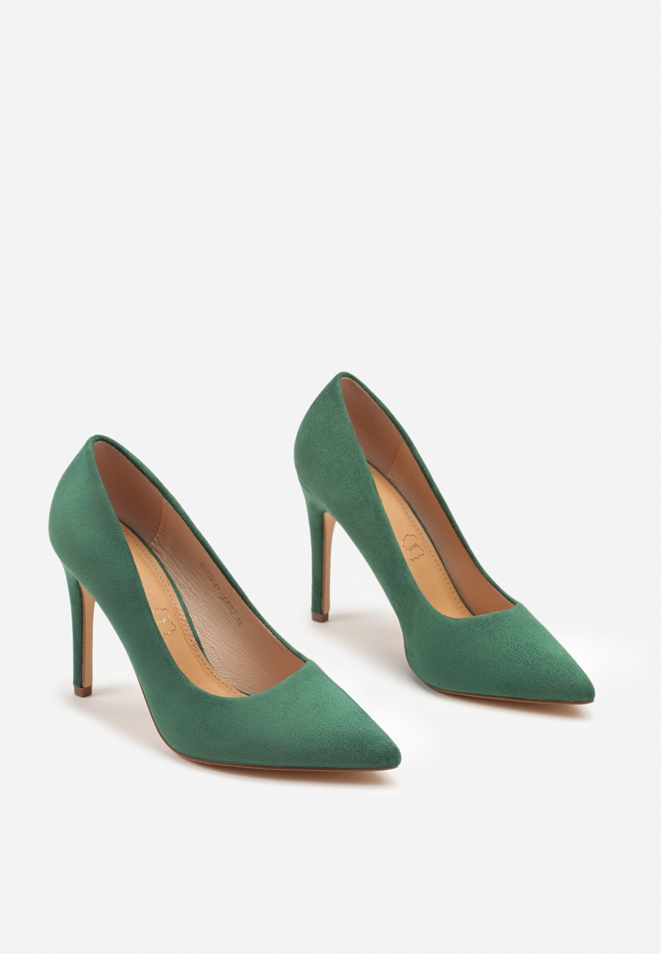 vices Pantofi stiletto Clasici Verzi cu Branț din Piele Naturală Ennoriel