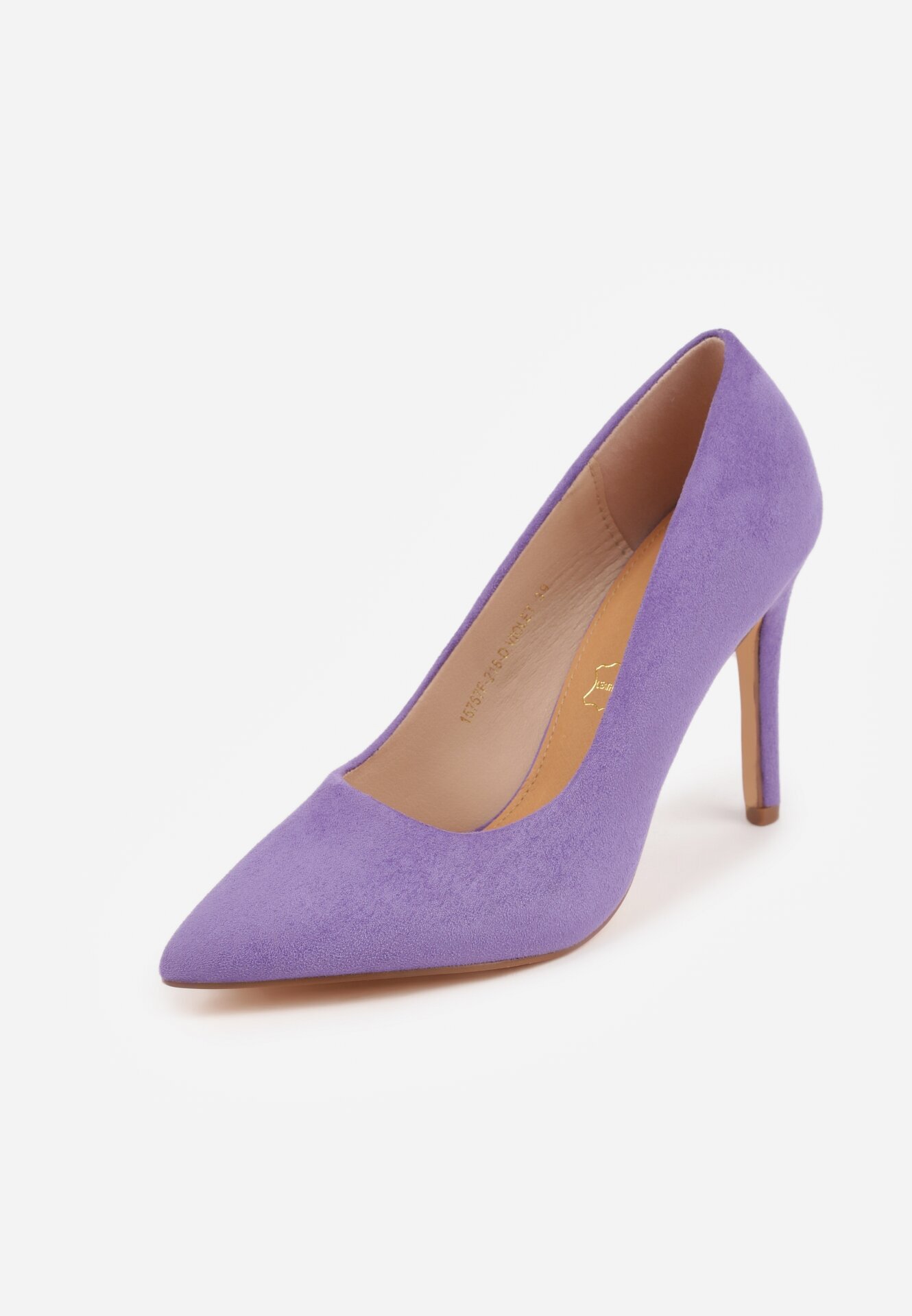 vices Pantofi stiletto clasici violet închis cu branț din piele naturală Ennoriel