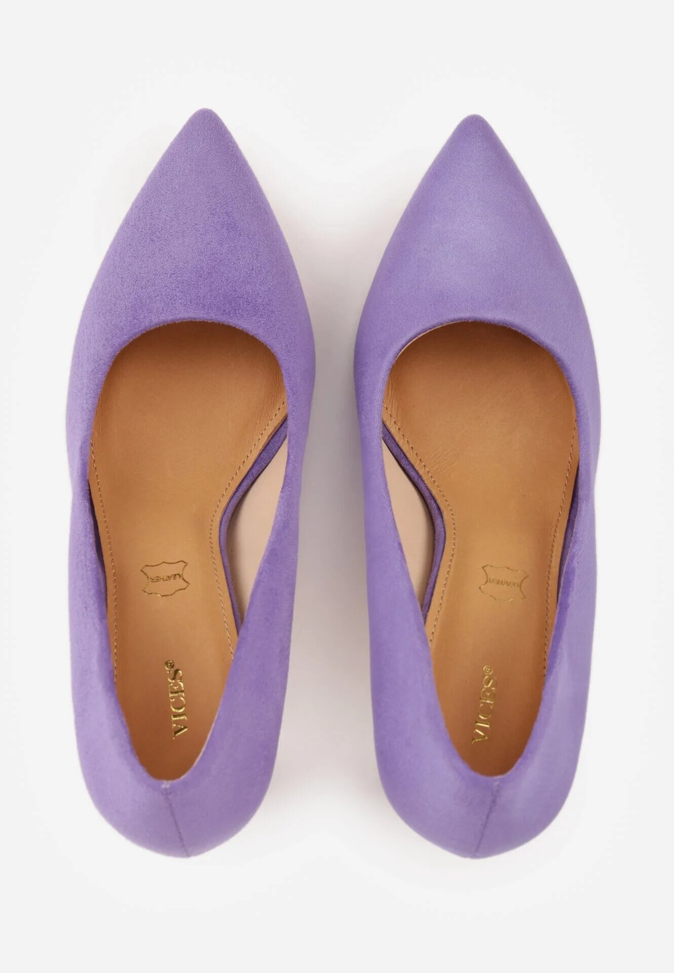 vices Pantofi stiletto clasici violet închis cu branț din piele naturală Ennoriel