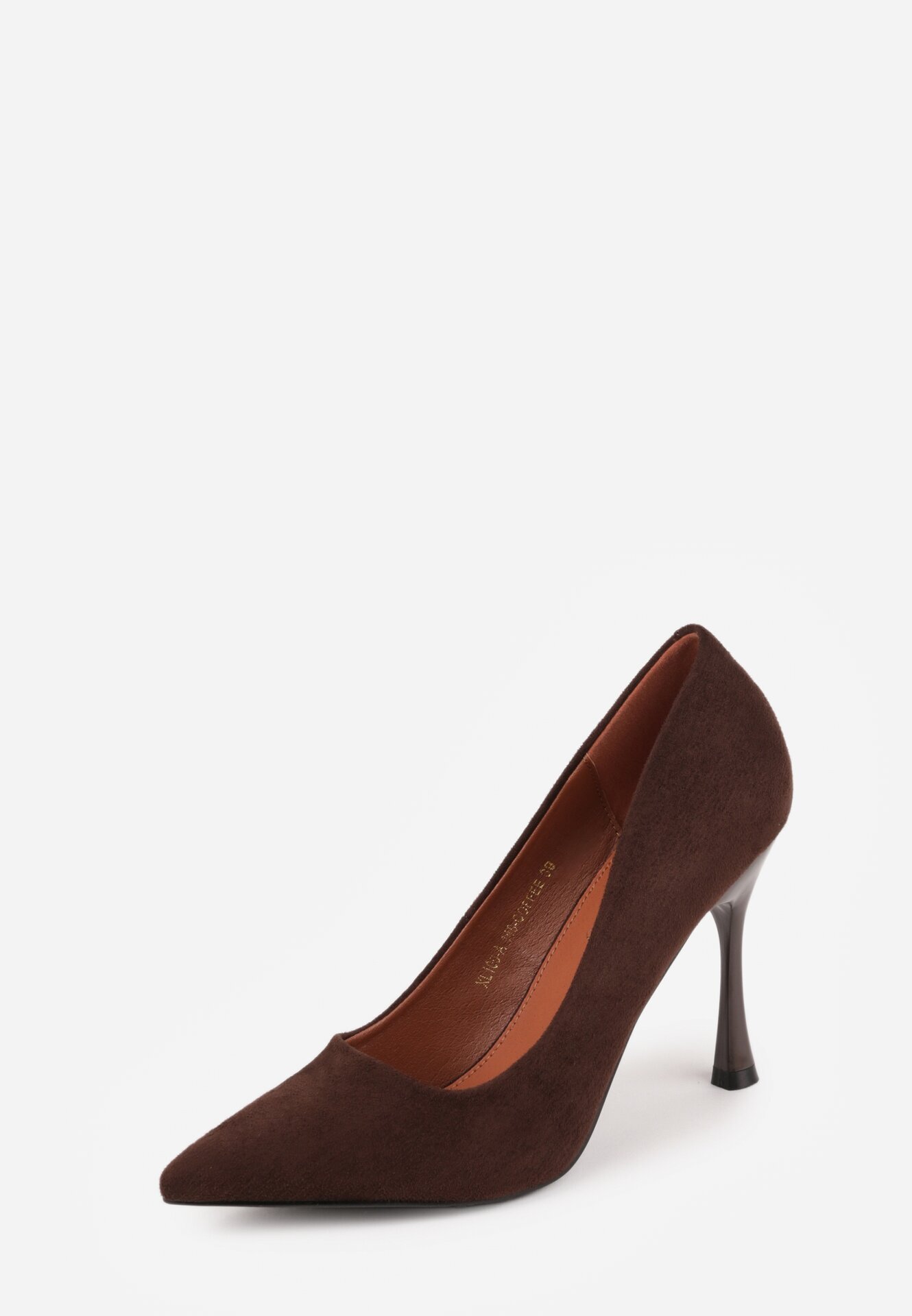 vices Pantofi stiletto Maro cu Toc Tip Clepsidră cu Branț din Piele Elttime