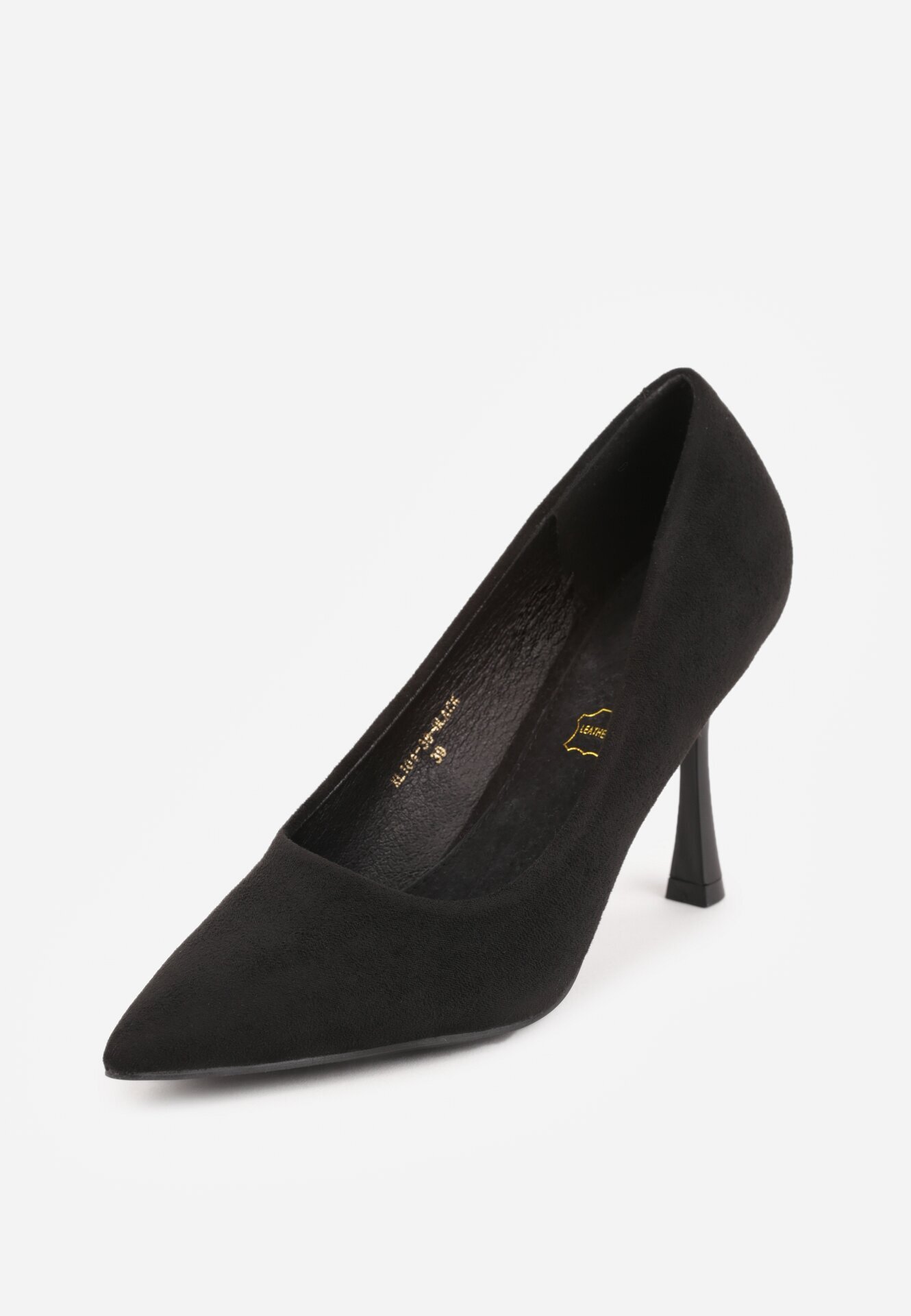 vices Pantofi stiletto Negri cu branț din piele Afurriva