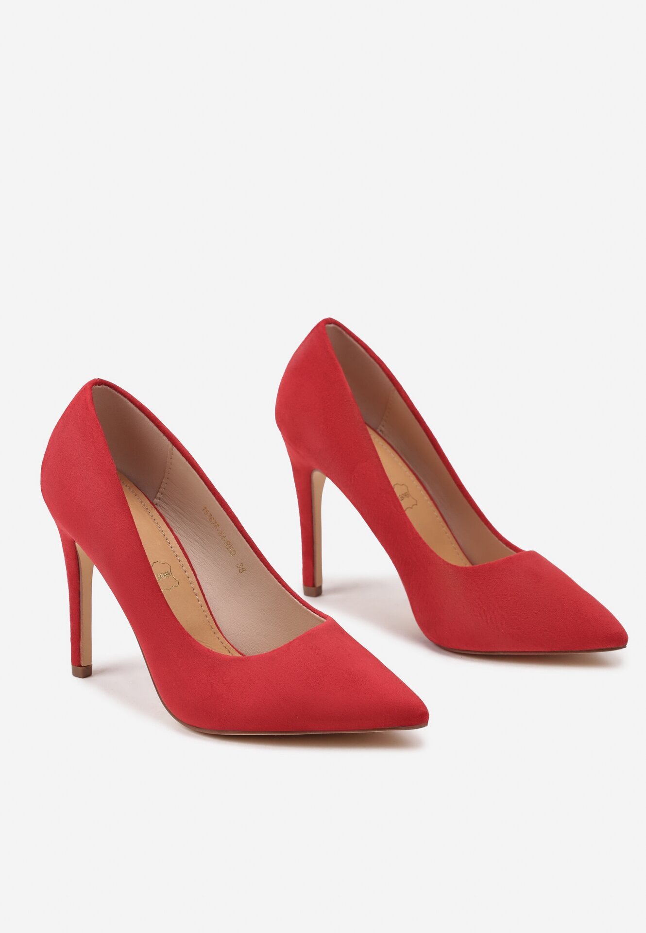 vices Pantofi stiletto Roșii Clasici cu Branț din Piele Bellinna