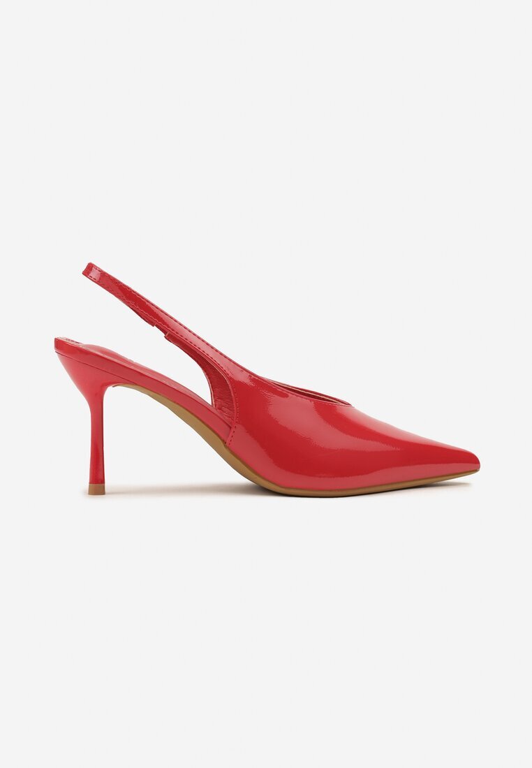 vices Pantofi stiletto tip sandale roșii cu vârf ascuțit Tillasia