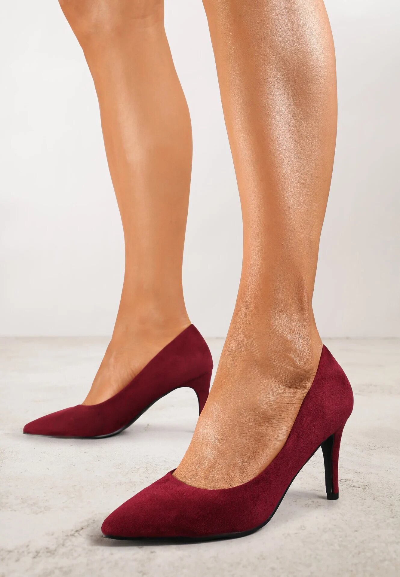 vices Pantofi stiletto Visinii cu branț din piele Cleliae