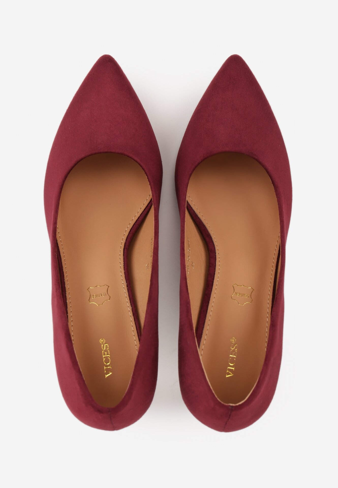 vices Pantofi stiletto Visinii cu branț din piele Cleliae