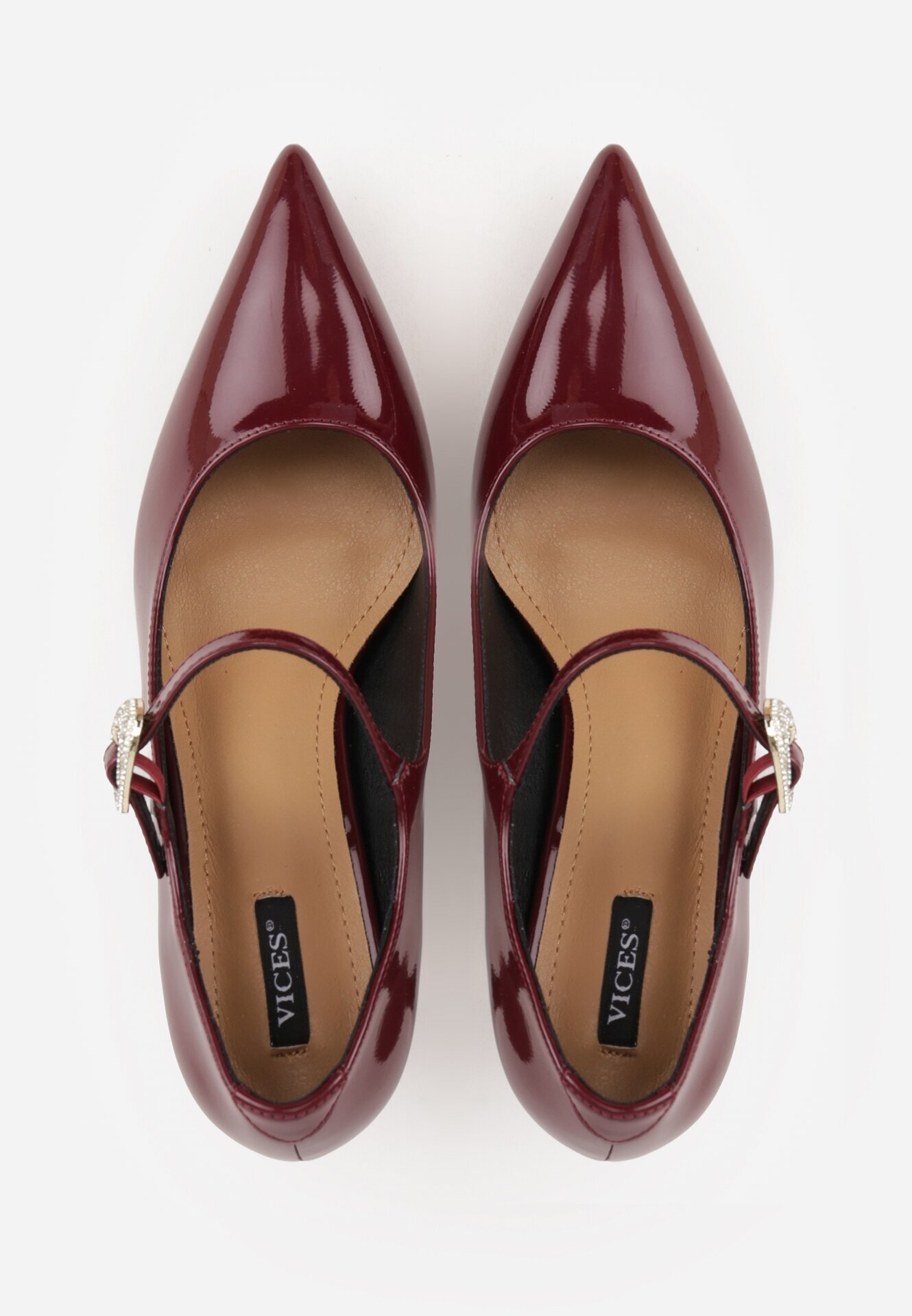 vices Pantofi visinii cu toc stiletto cu baretă decorativă Romilira