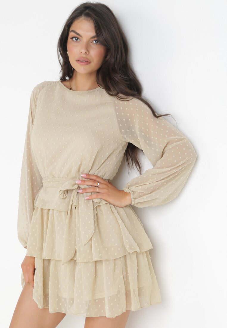vices Rochie bej Roseflash