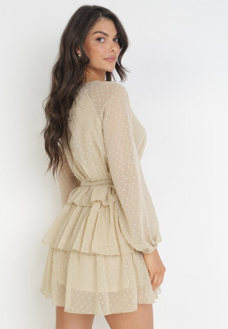 vices Rochie bej Roseflash