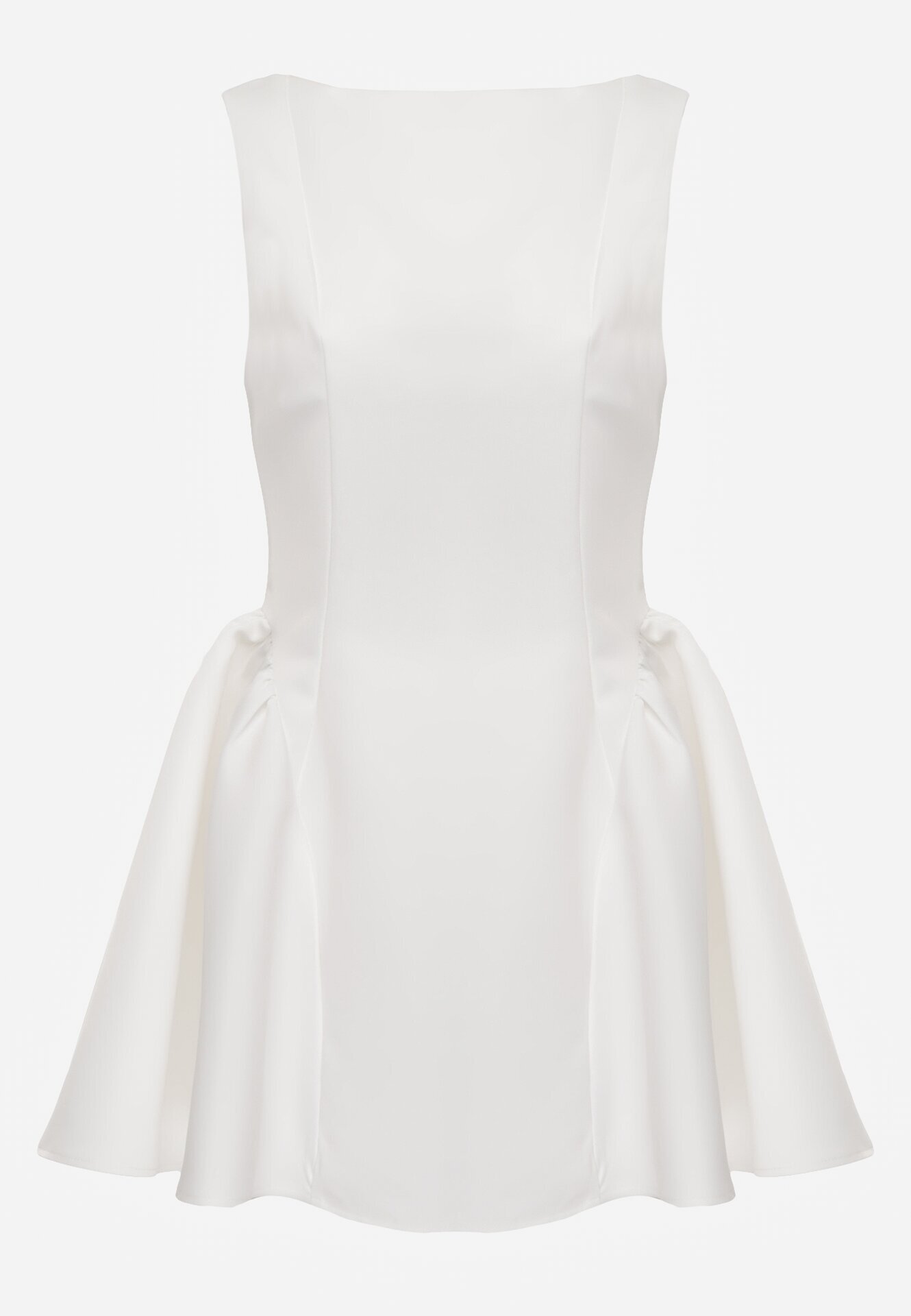 vices Rochie elegantă cu croială evazată fără mâneci Eupene Albă