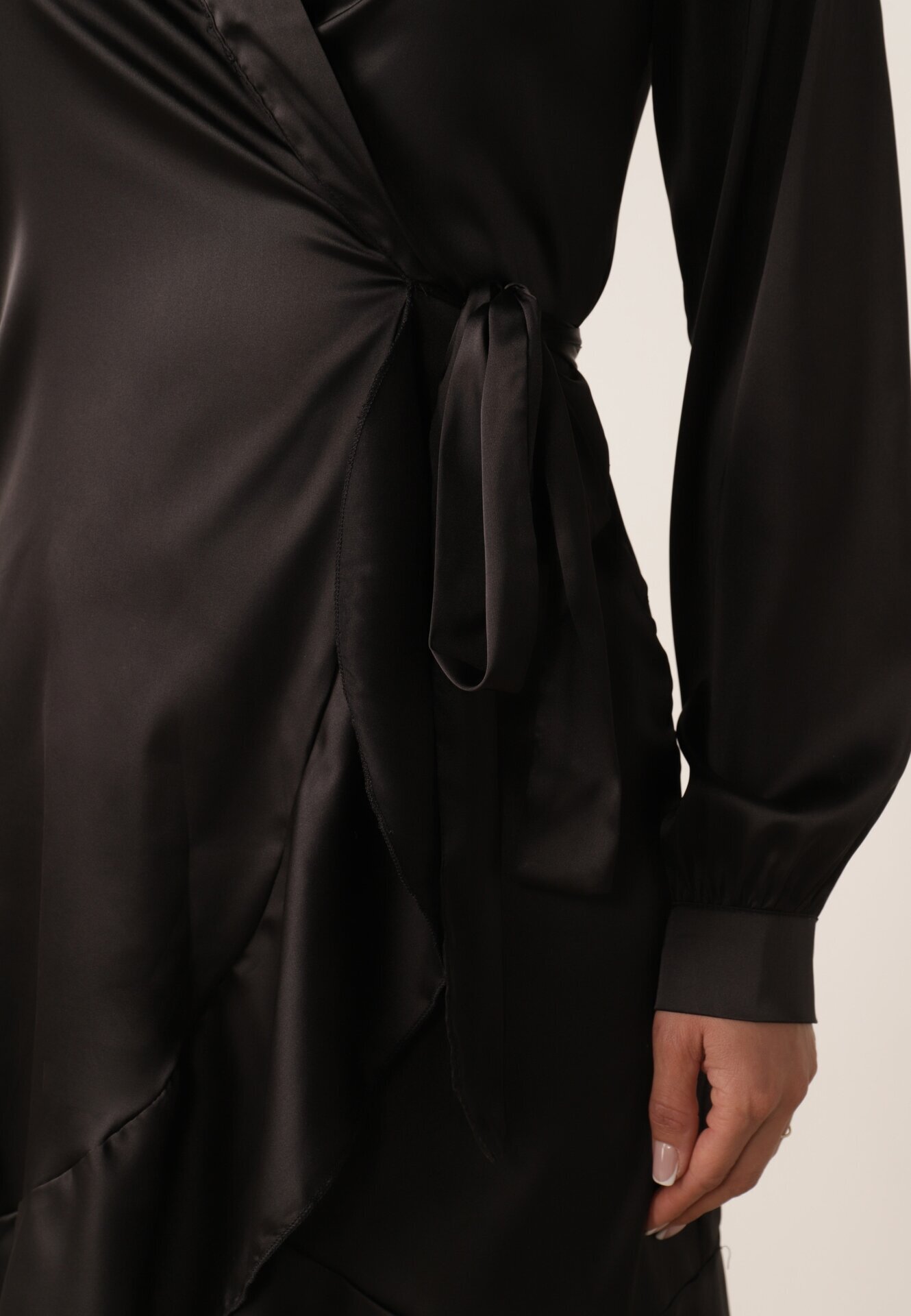 vices Rochie Neagră din satin Barbedeia
