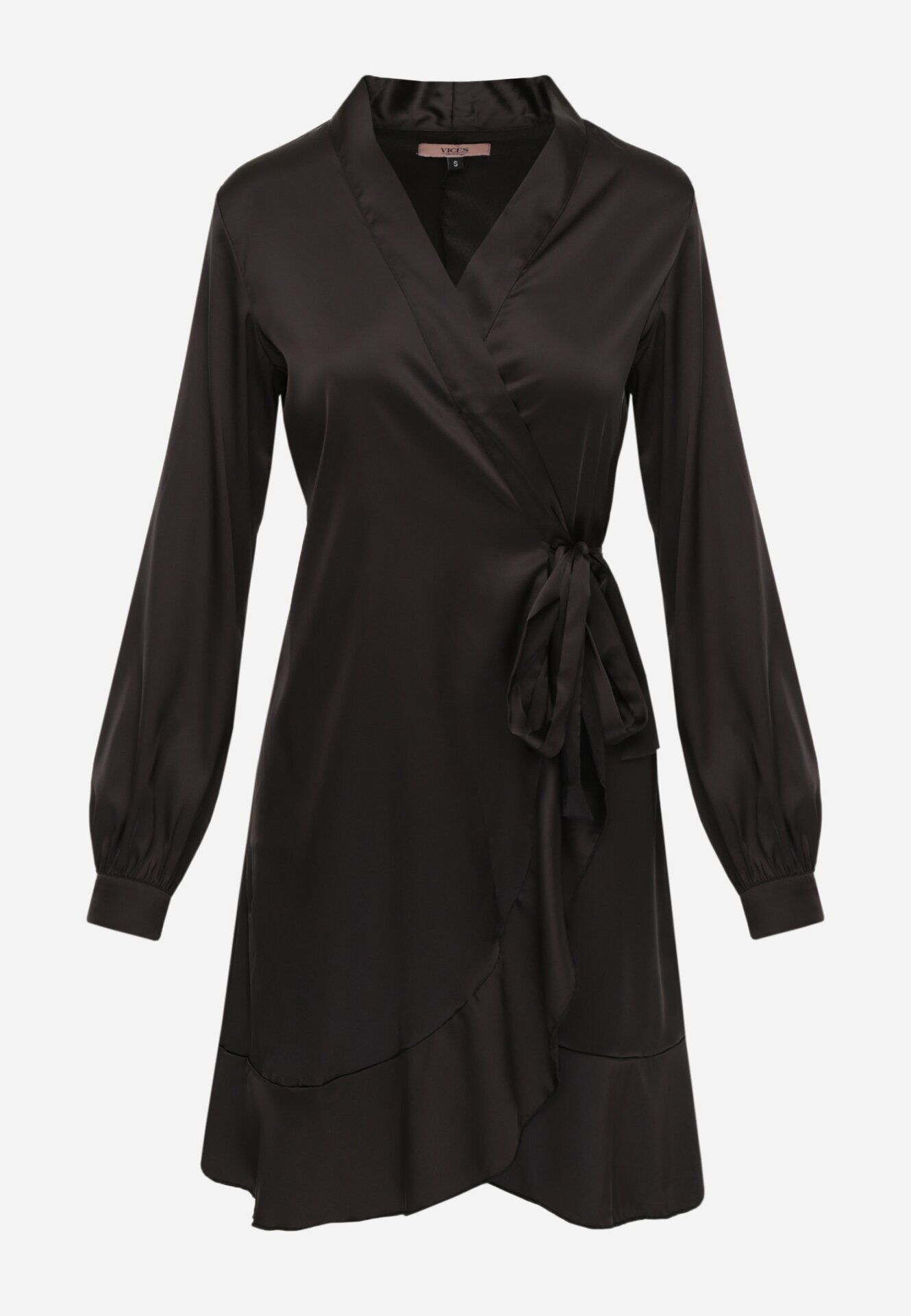vices Rochie Neagră din satin Barbedeia