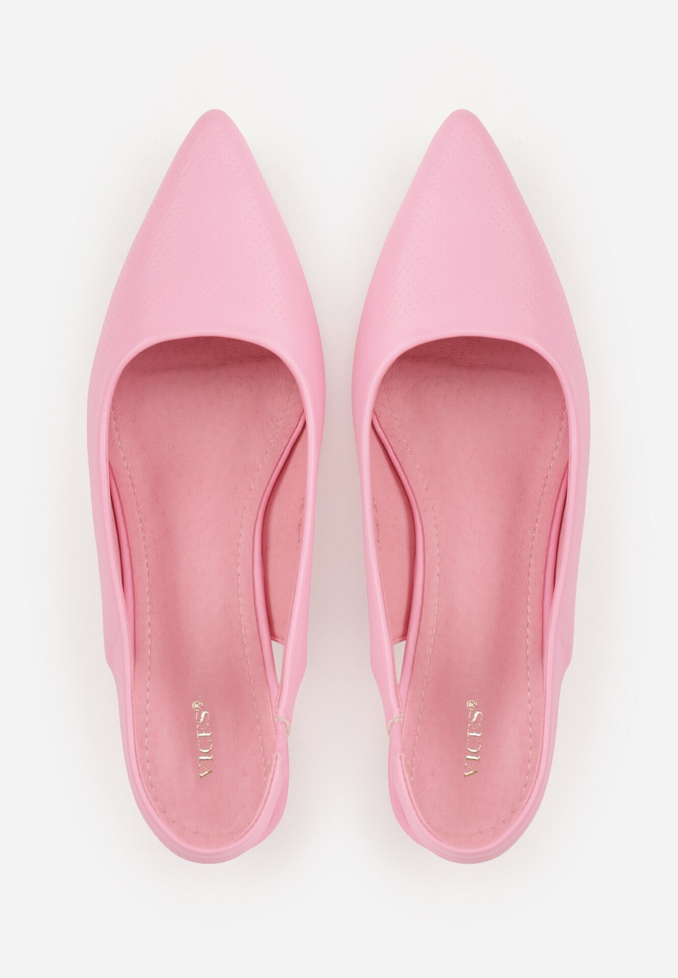 vices Sandale fuchsia Slingback pe toc decorate cu perforații Telanisia