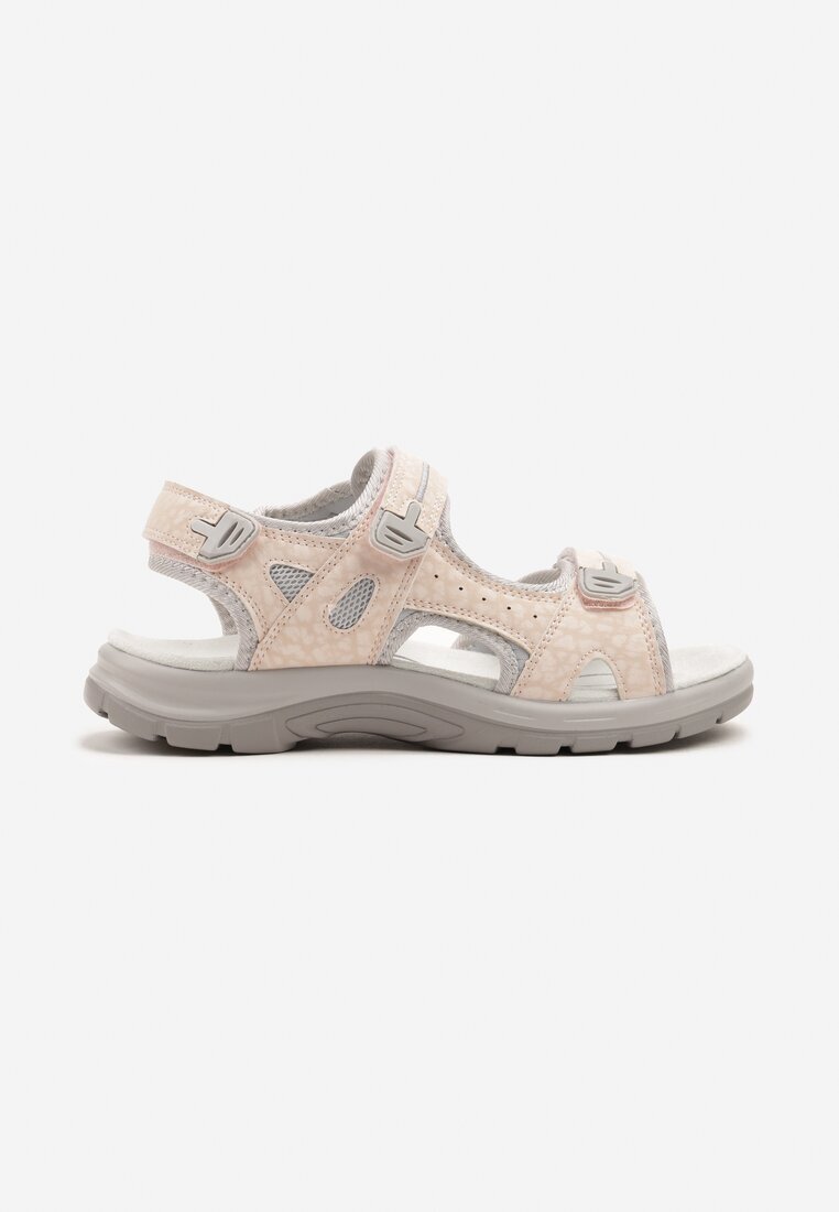 vices Sandale Roz cu Model Geometric Elliovelle
