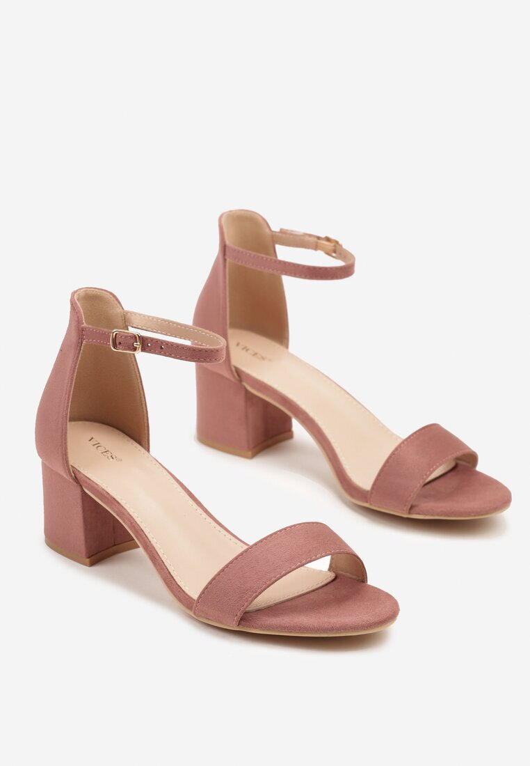 vices Sandale Roz cu Toc în Stil Clasic Jelhiris