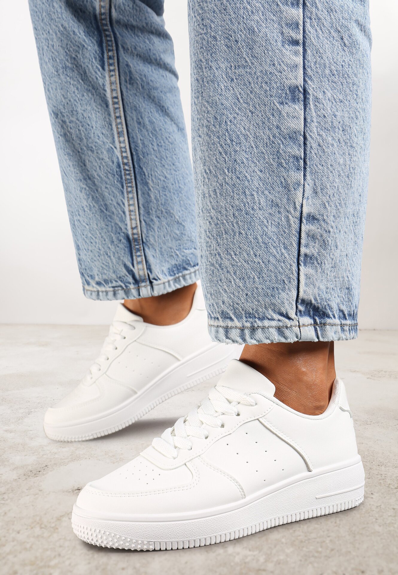 vices Sneakers Albi Cu șireturi Finos