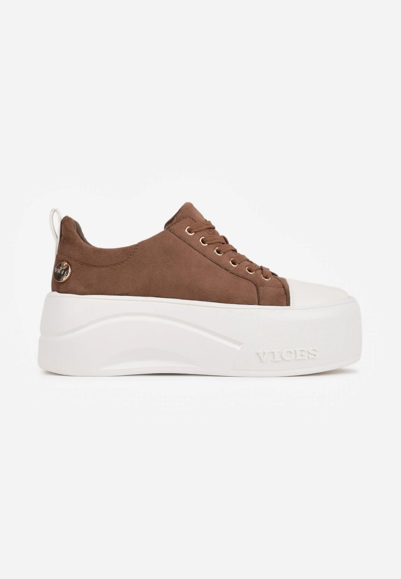 vices Sneakers cu talpă groasă cu inscripția Zelka Bej închis
