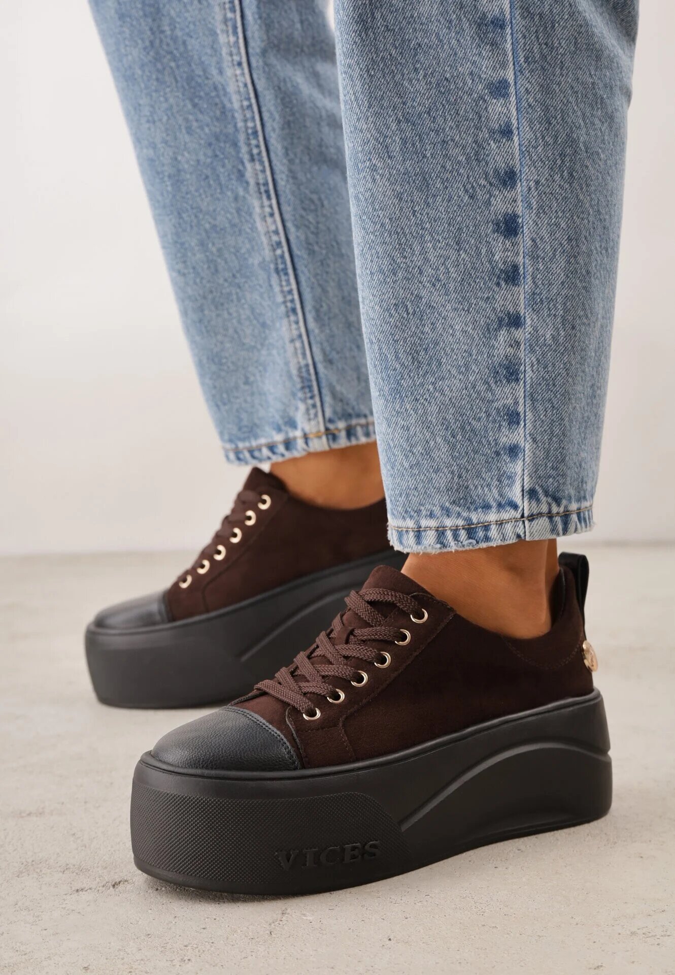 vices Sneakers cu talpă groasă cu inscripția Zelka Maro închis