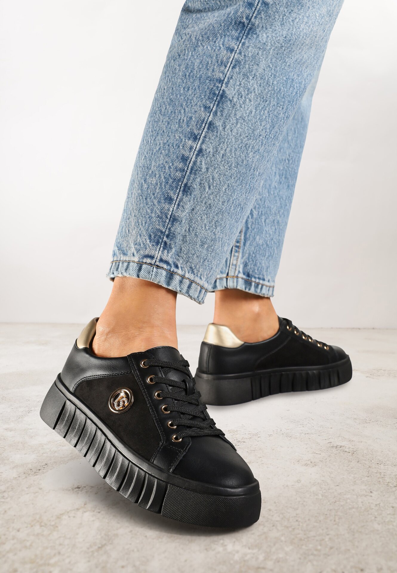 vices Sneakers Negru cu argintiu