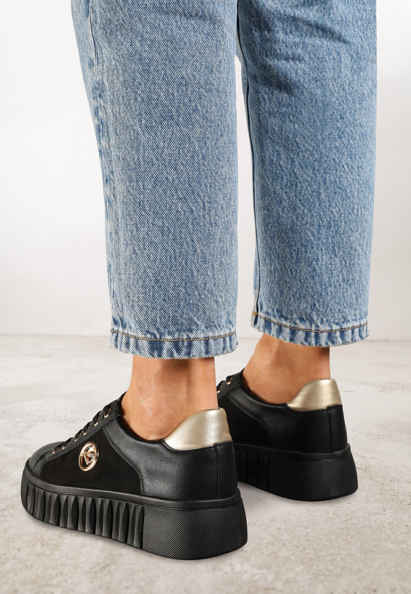 vices Sneakers Negru cu argintiu