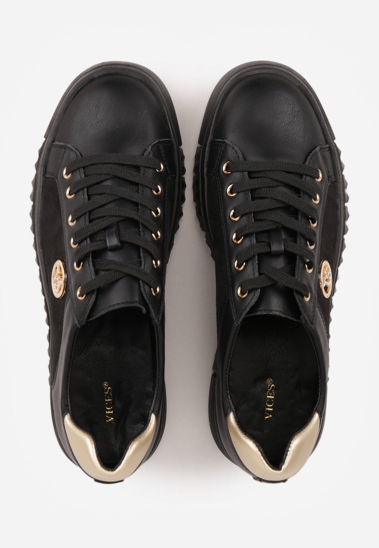 vices Sneakers Negru cu argintiu