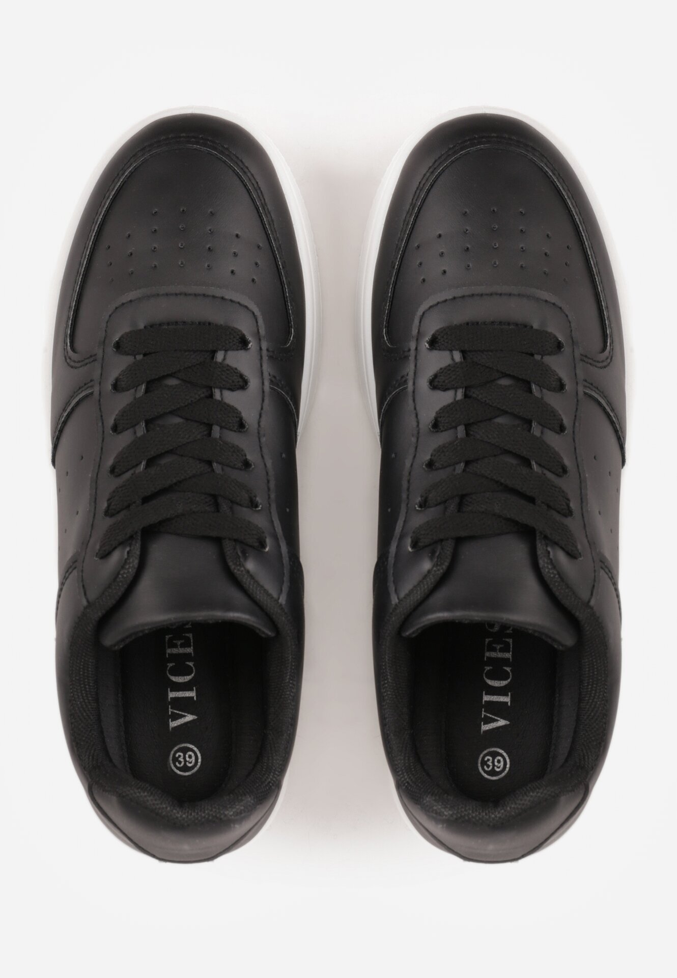 vices Sneakerși Negru și Alb șiretați Finos