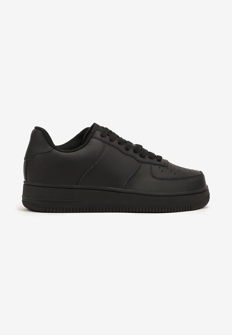 vico Sneakers Negri din Piele Naturală cu Perforații Solnelisse