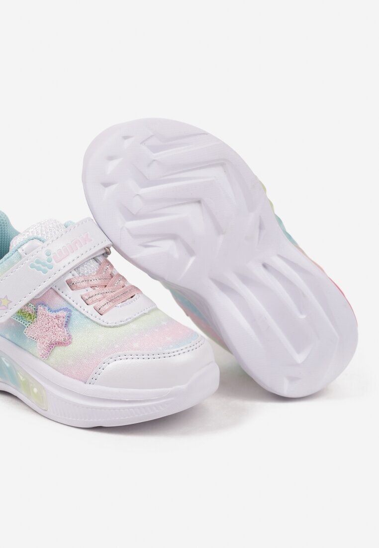 wink Adidași Sport Albi cu LED-uri Curcubeu și Steluță Tatarnia