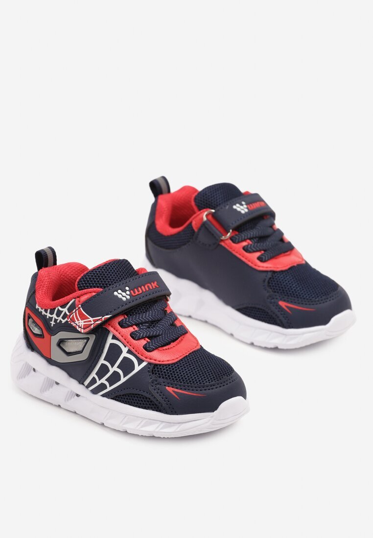 wink Pantofi Sport Bleumarin cu Talpă Luminoasă și Imprimeu Decorativ cu Scai Wiorae