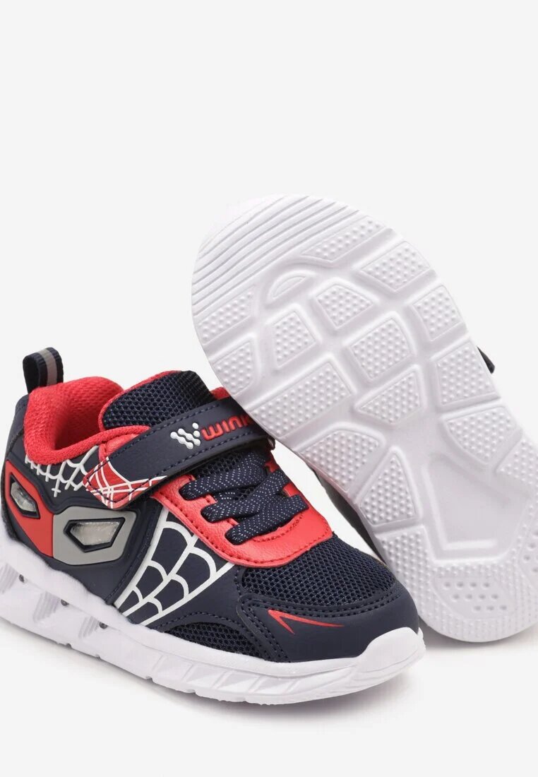 wink Pantofi Sport Bleumarin cu Talpă Luminoasă și Imprimeu Decorativ cu Scai Wiorae