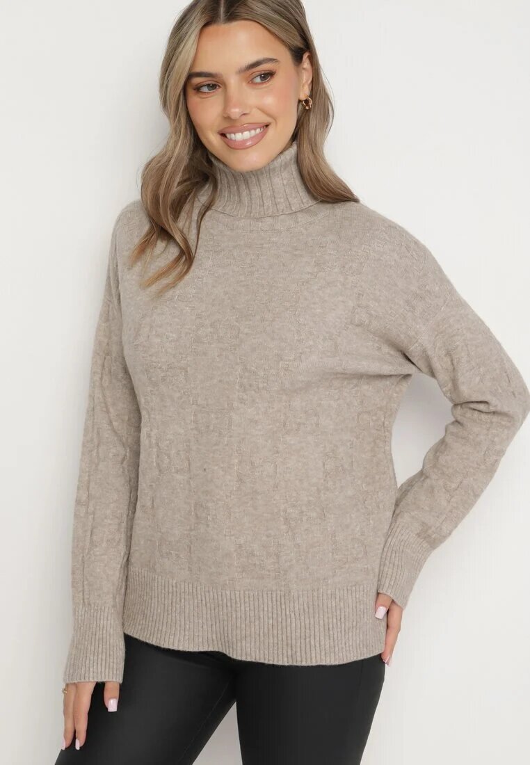 wool fashion Maletă Clasic Gri-Bej Savera