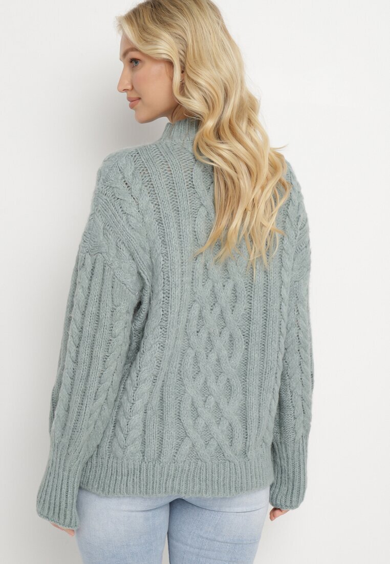 wool fashion Maletă Mentă cu torsade Defavia