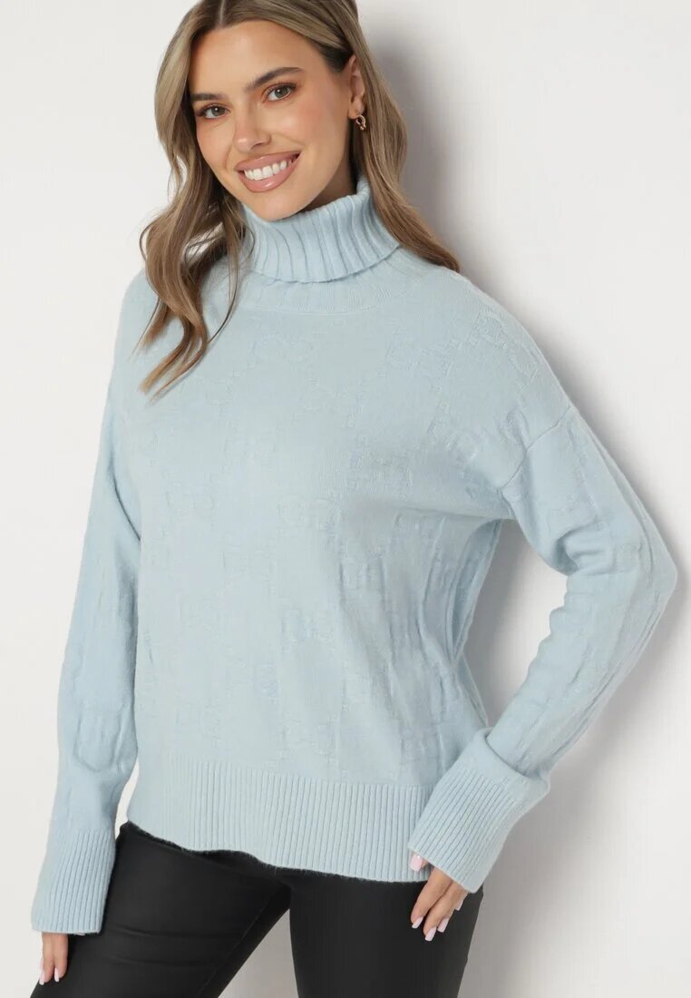 wool fashion Pulover Clasic Albastru deschis Savera