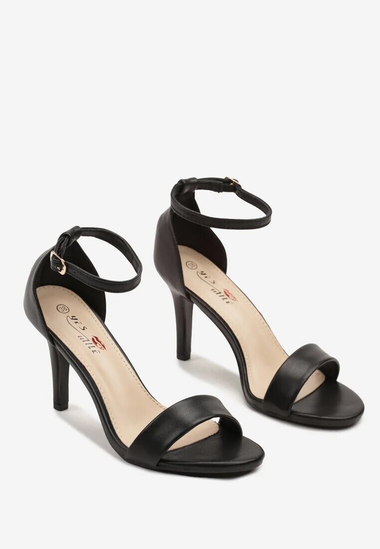 yesmile Sandale Negre cu Toc Cui în Stil Clasic Tatilwena