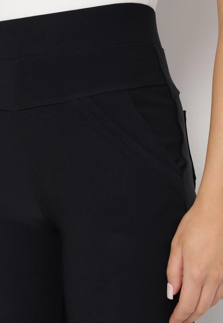 yu & me Pantaloni Bleumarin cu Croială Ajustată cu Elastic în Talie și Buzunare Rizenna