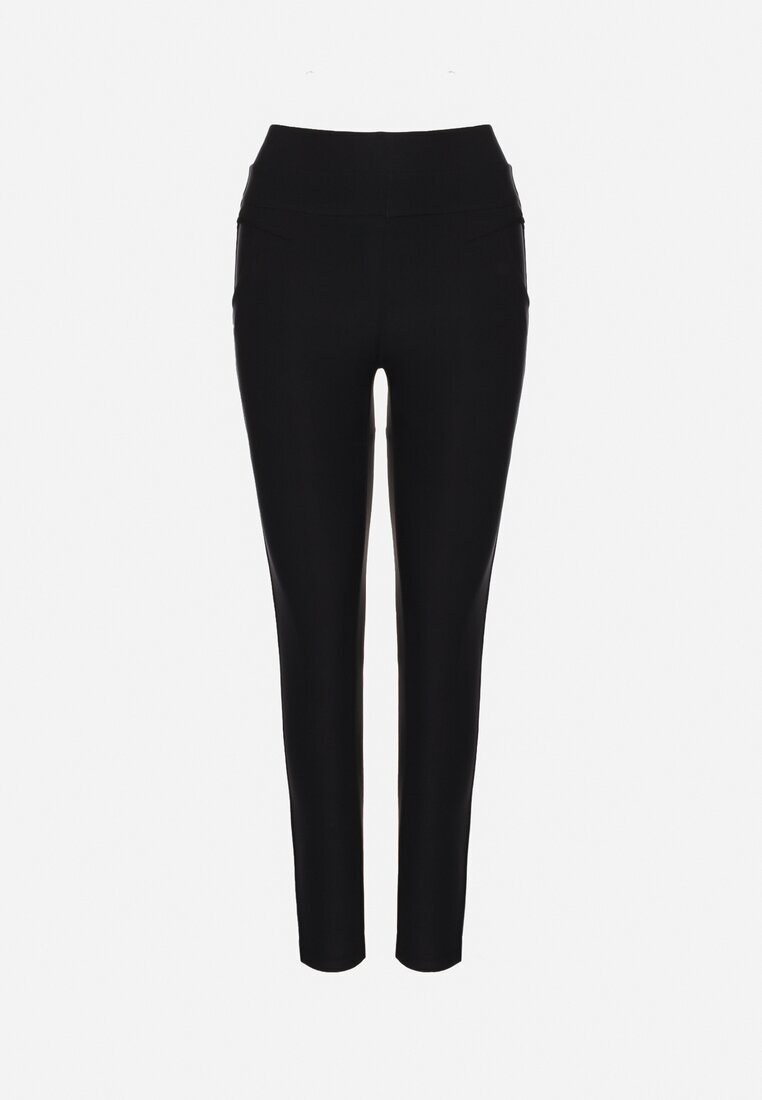 yu & me Pantaloni Bleumarin cu croială ajustată cu elastic în talie și cu talie înaltă Selbia