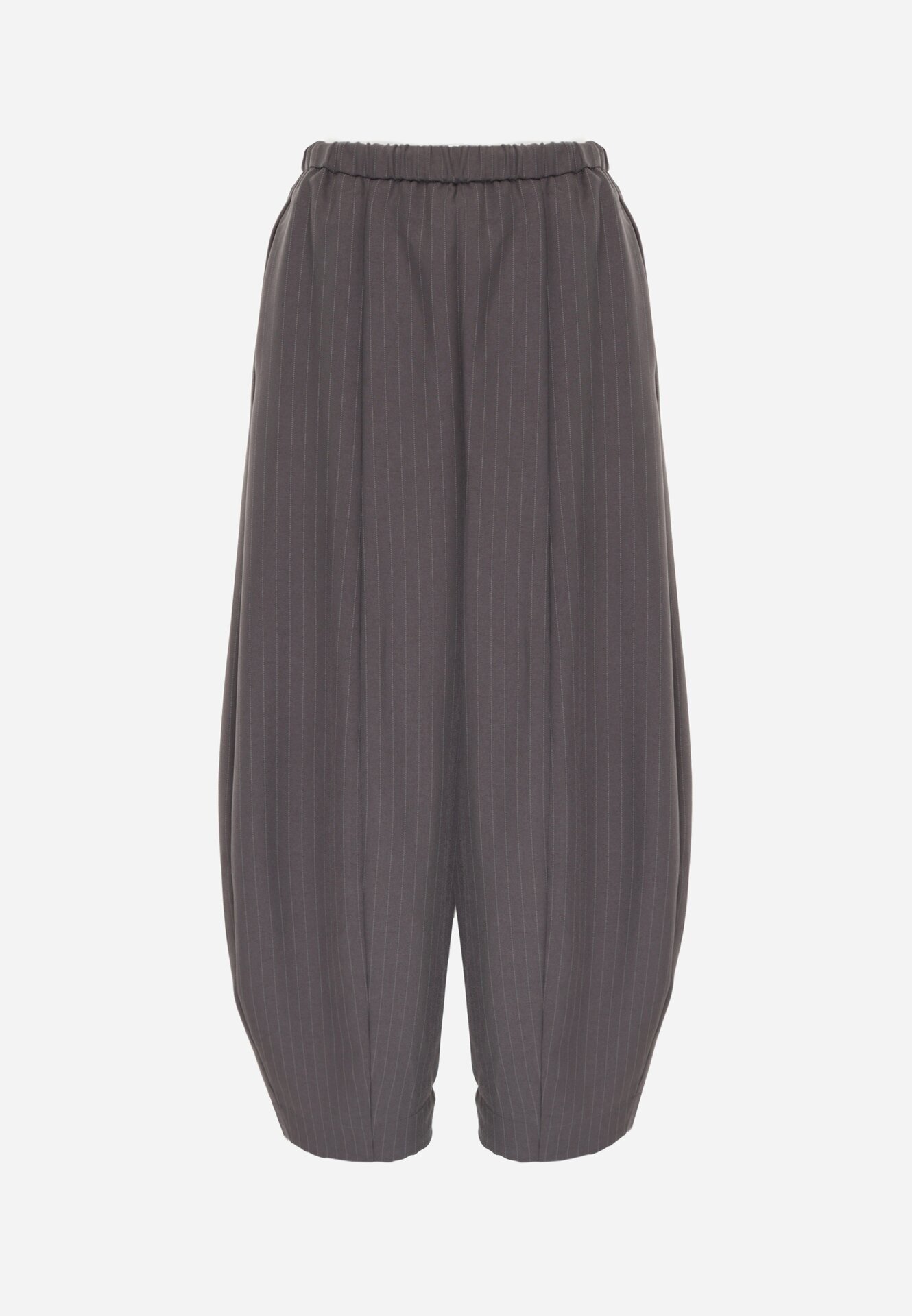 yu & me Pantaloni eleganți Casual în dungi fine croi balloon Ralaefa Gri