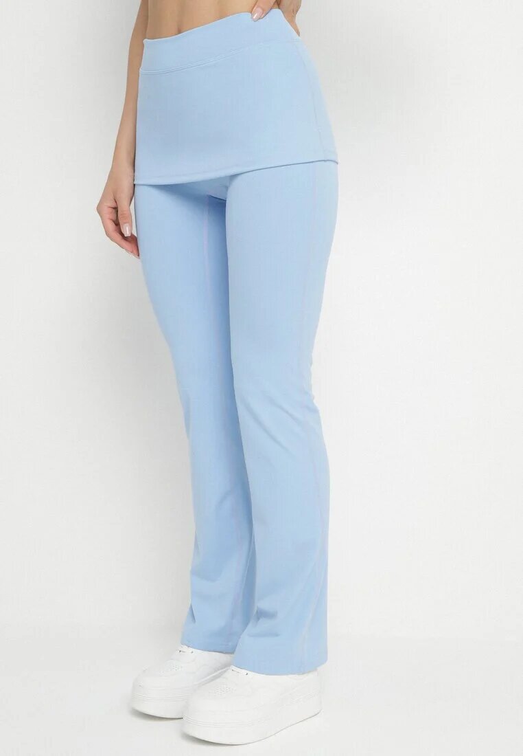 yu & me Set Sport Albastru deschis Mulat Tricou și Pantaloni Clopot rulați Silenira