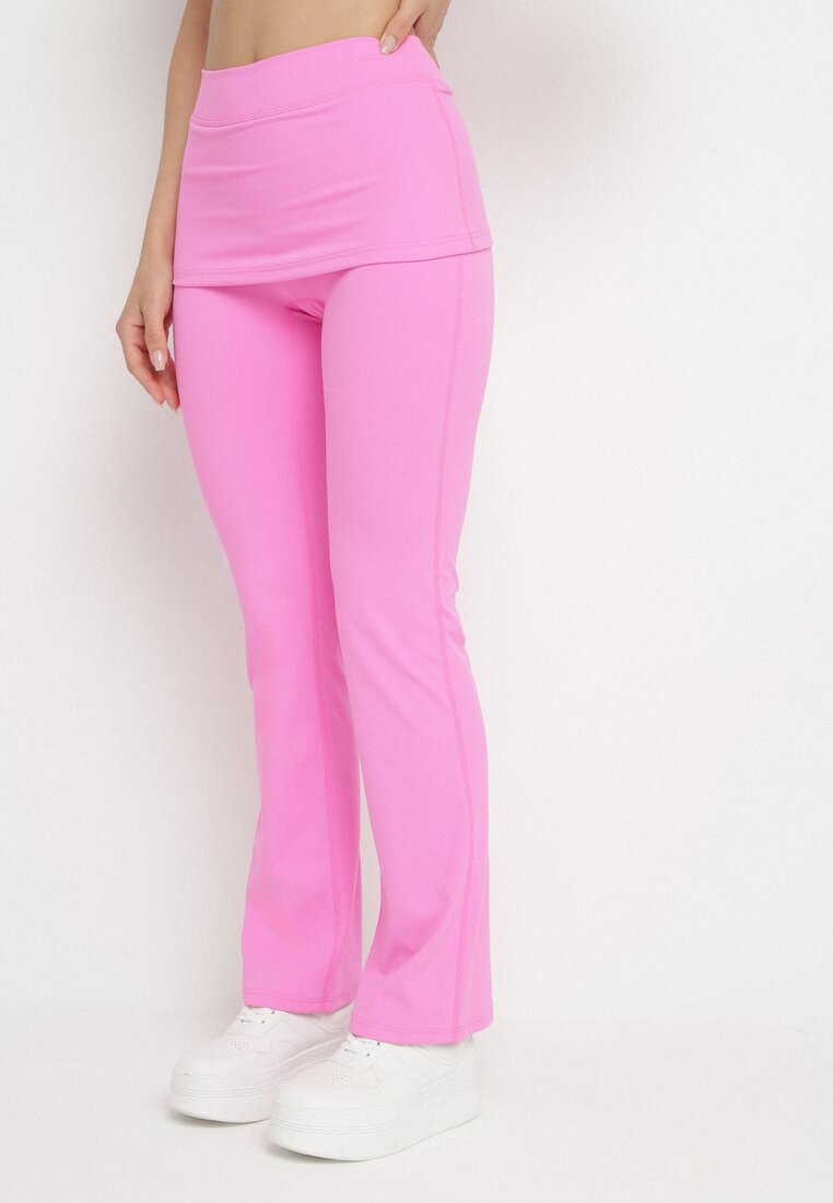 yu & me Set Sportiv Roz Mulat Tricou și Pantaloni evazați cu manșete Silenira