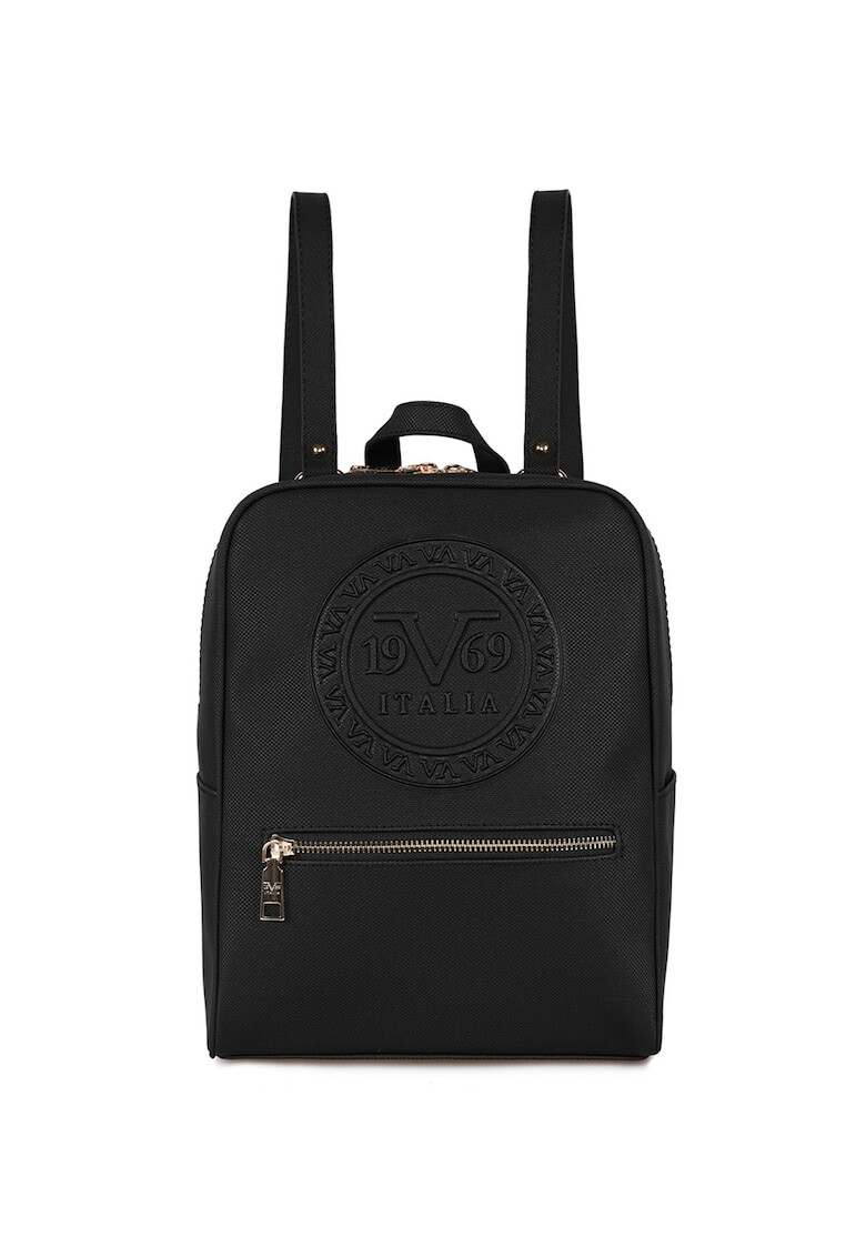 19V69 ITALIA Rucsac de piele ecologica cu logo stantat - Pled.ro