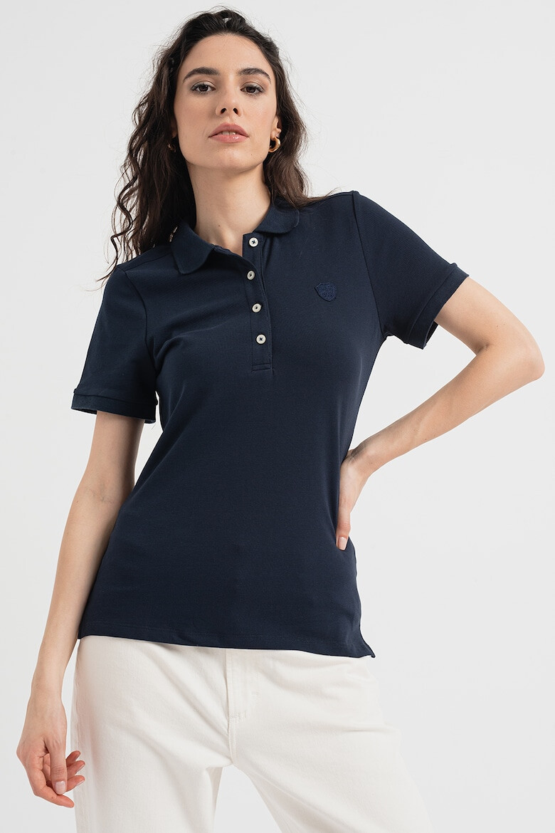 19V69 ITALIA Tricou polo din material pique - Pled.ro