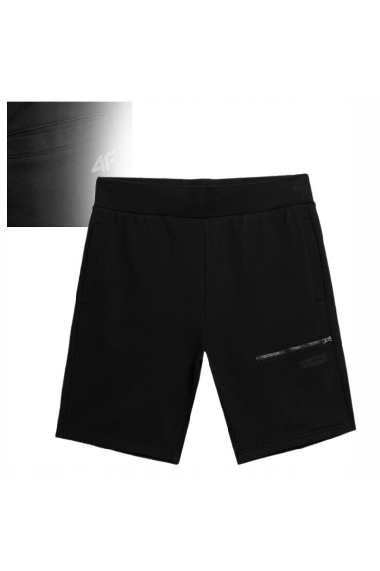 4F Pantaloni scurti de trening pentru barbati Bumbac/Poliester Negru22 - Pled.ro