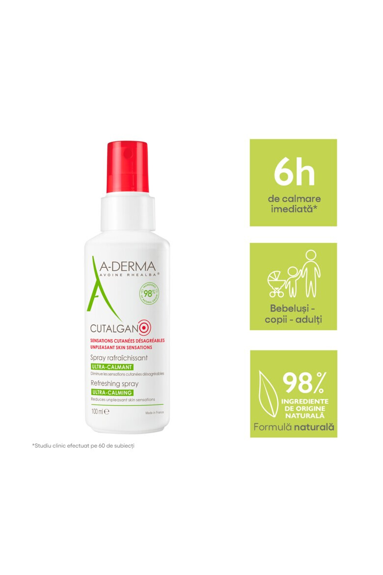 A-Derma Spray de corp Cutalgan pentru calmarea pielii 100 ml - Pled.ro